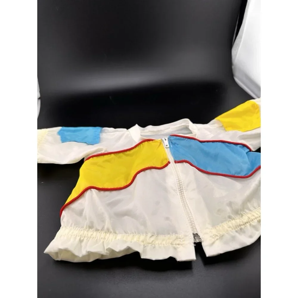 1980s Vtg Cabbage Patch Kids Doll Color Blocked‎ Windbreaker Jacket Zipper VHTF